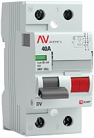 Выключатель дифференциального тока УЗО EKF Averes DV 2п 40А 30мА 10кА тип A